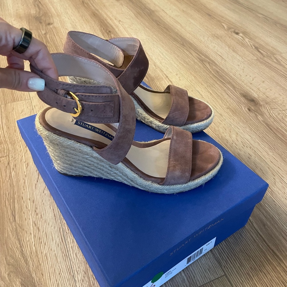 Stuart Weitzman Lexia Wedge Sandals